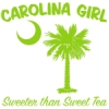 Lime Green Carolina Girl Sweeter than Sweet Tea